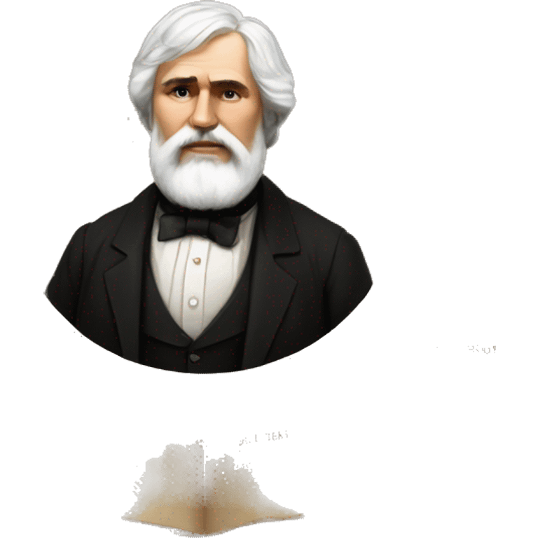 Ivan Turgenev Russian Author with a book emoji