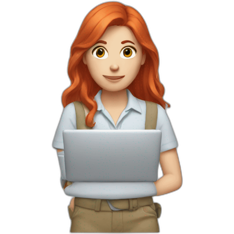 red head working emoji