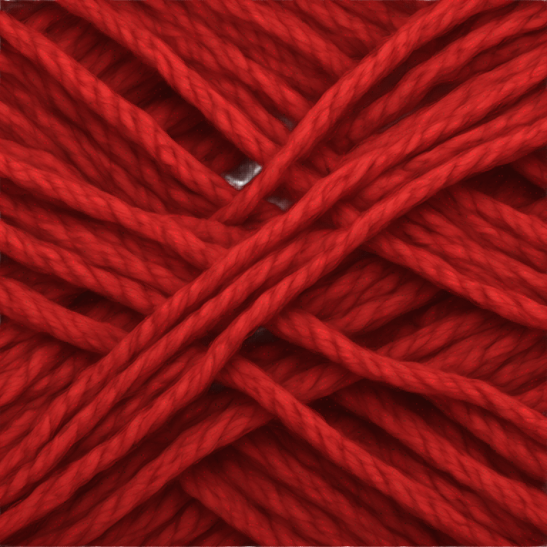 Red ball of wool emoji