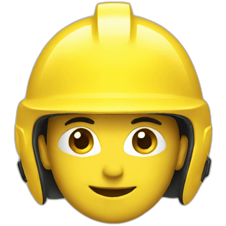 yellow helmet emoji