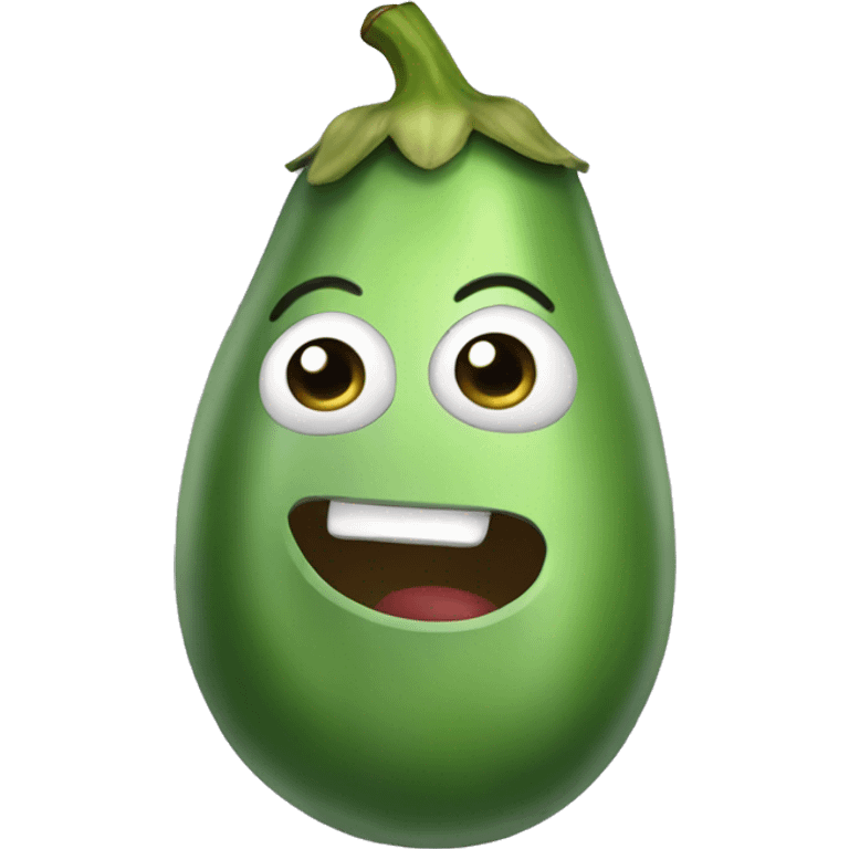 Green eggplant emoji