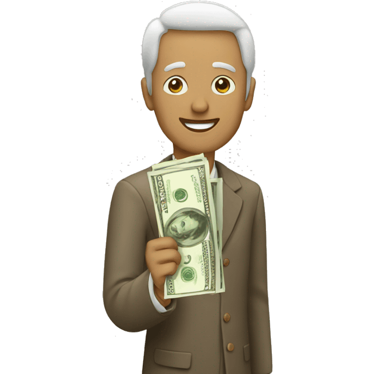 Man with money emoji