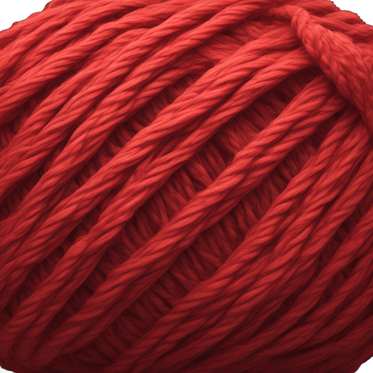 Red Ball of yarn sad emoji