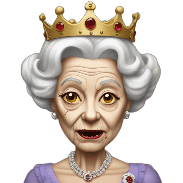 zombie queen Elizabeth emoji