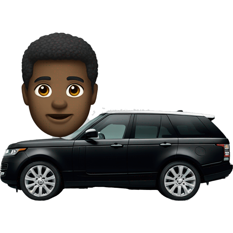 black range rover emoji