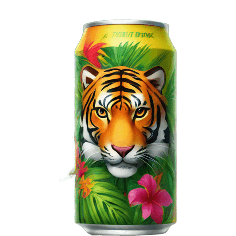 Tropical tiger Energy Drink  emoji