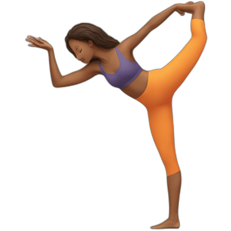 Bird of paradise yoga pose emoji