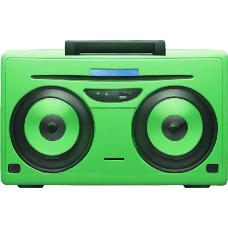 all green color cd player  emoji