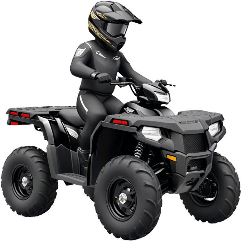 ATV - Polaris Sportsman 570 (Model Year: 2022) (Iconic colour: Black) emoji