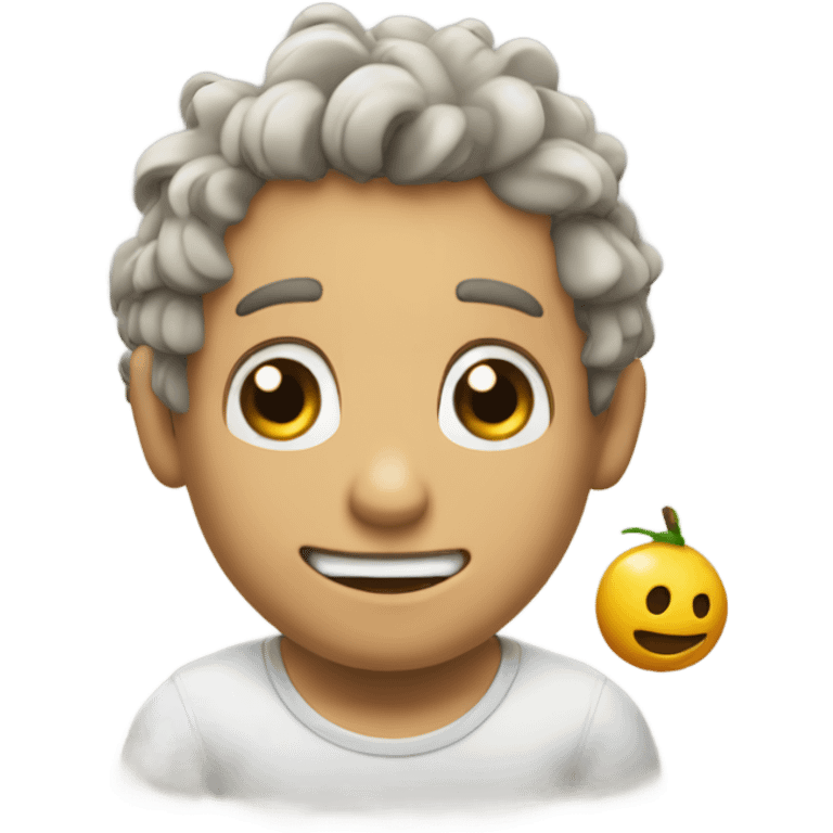 Gordo con canas  emoji