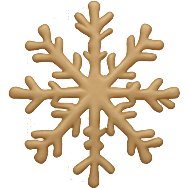 Beige snowflake  emoji