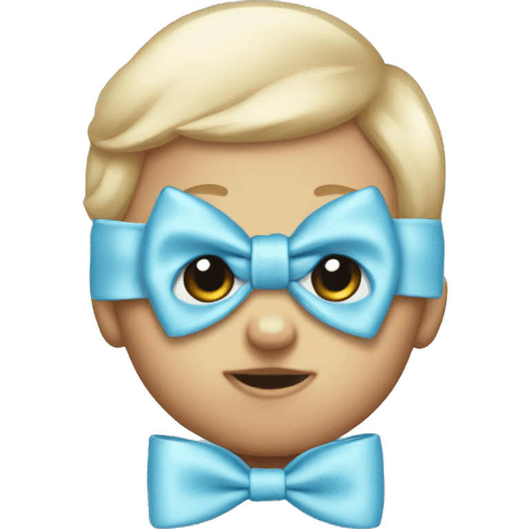 baby blue bow emoji