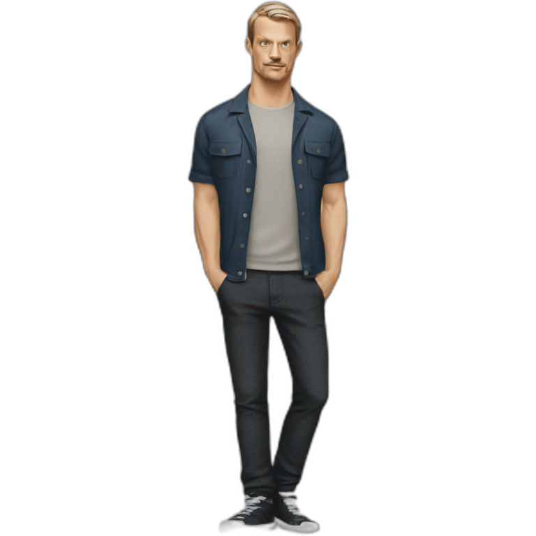 Joel Kinnaman wardrobe emoji