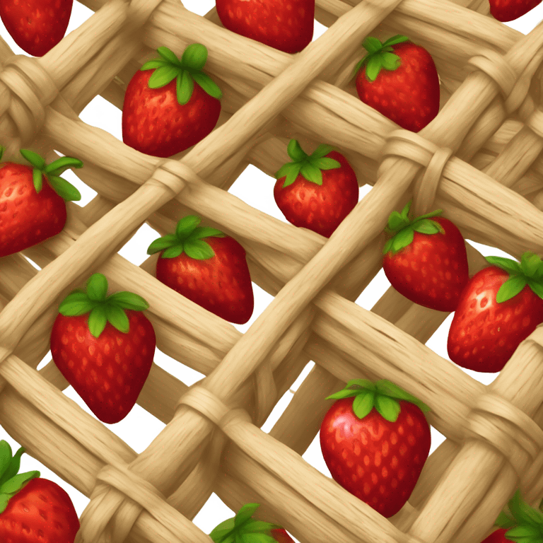 Strawberry basket emoji