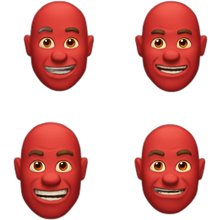 red shrek emoji