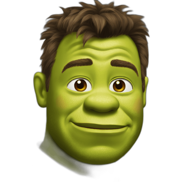 shrek as rick astley emoji