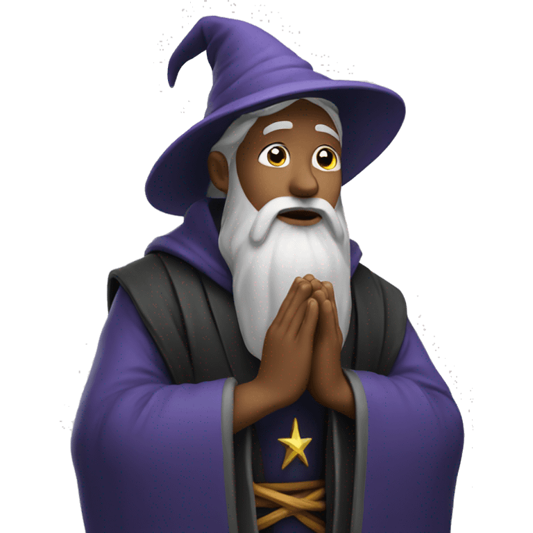 Wizard praying emoji