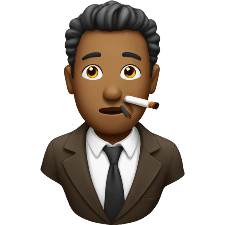 Emoji smoking emoji