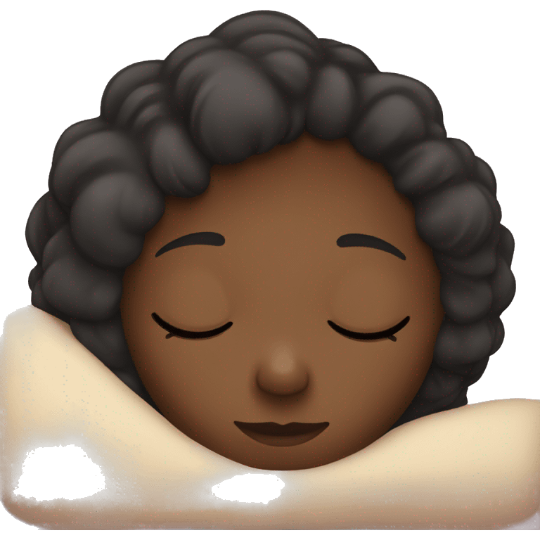 Black girl sleeping  emoji