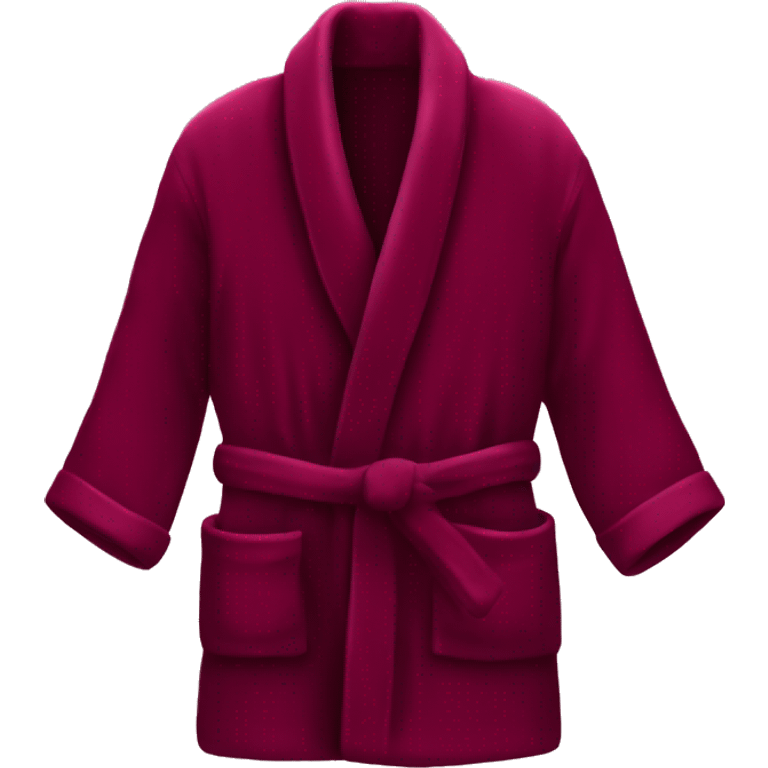 Burgundy Velvet Bathrobe  emoji