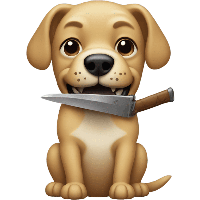 dog with a machete emoji