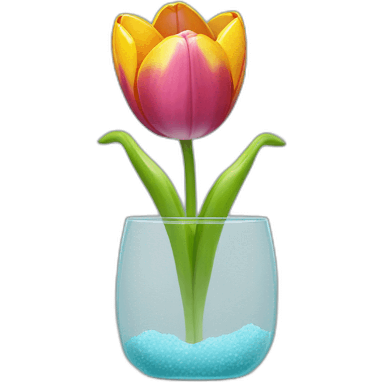 tulipas in glass emoji