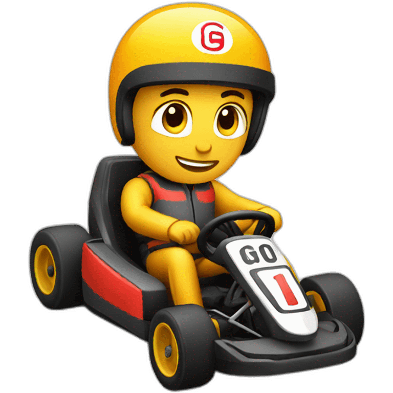 Go karting figure emoji