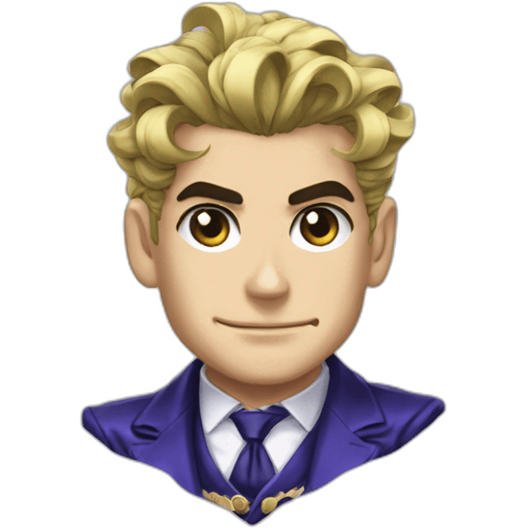 jojo bizarre adventure french president emoji