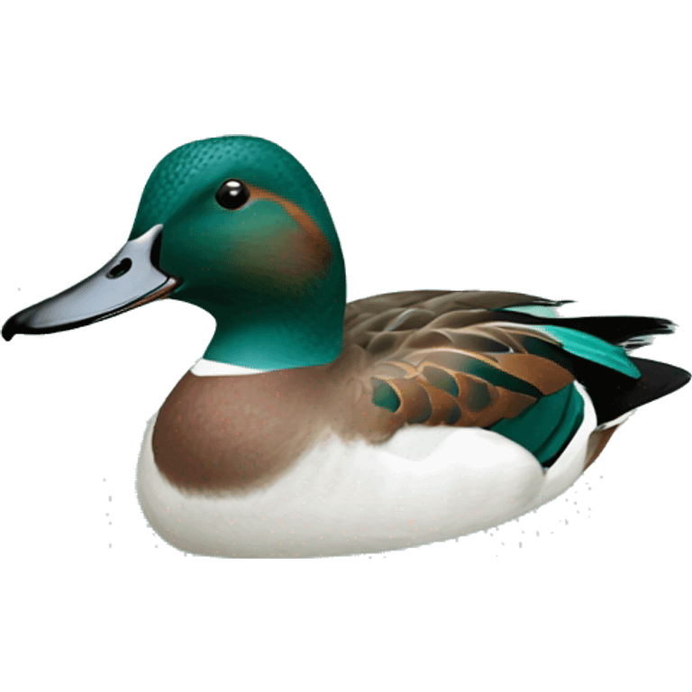 Green wing teal emoji