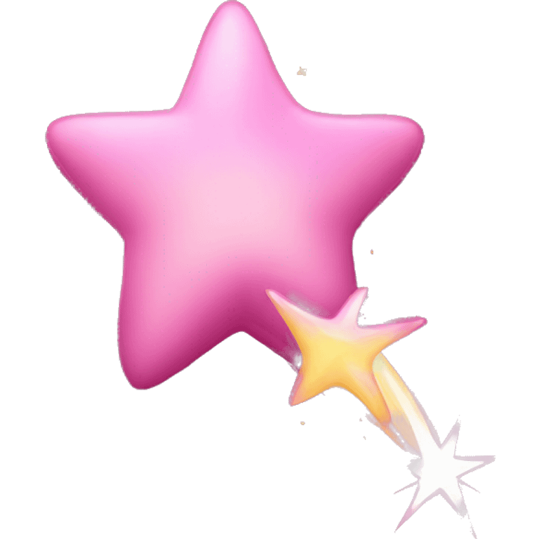 pink shooting star emoji