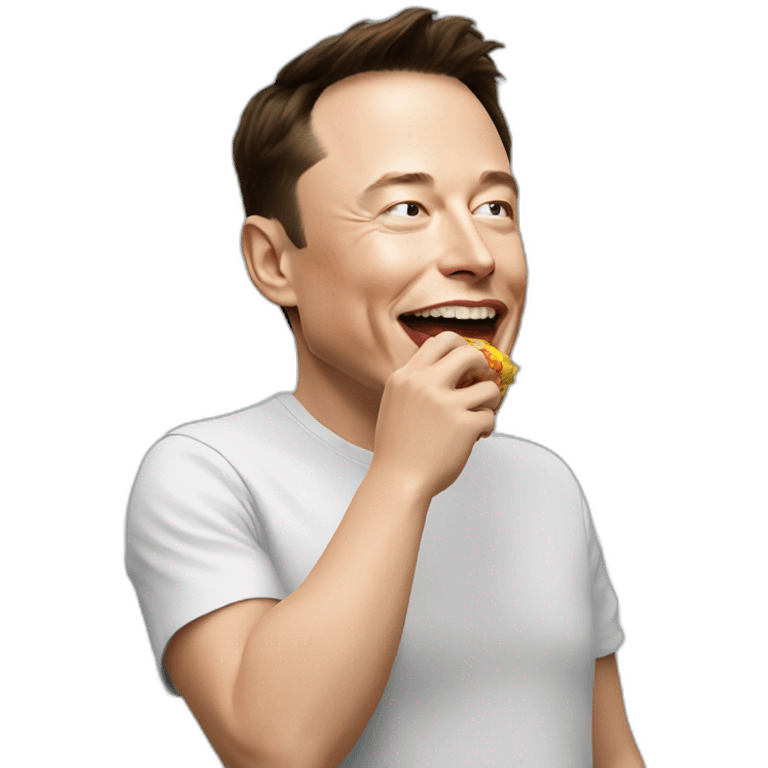 Elon musk eat emoji