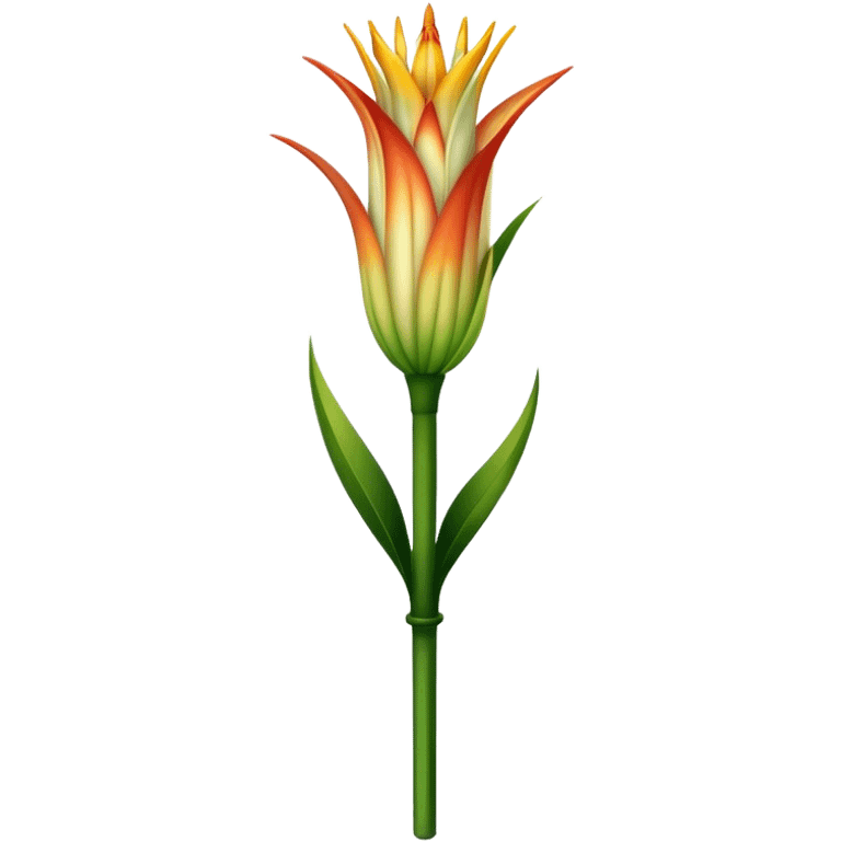 single Torch Lily flower, straight stem emoji