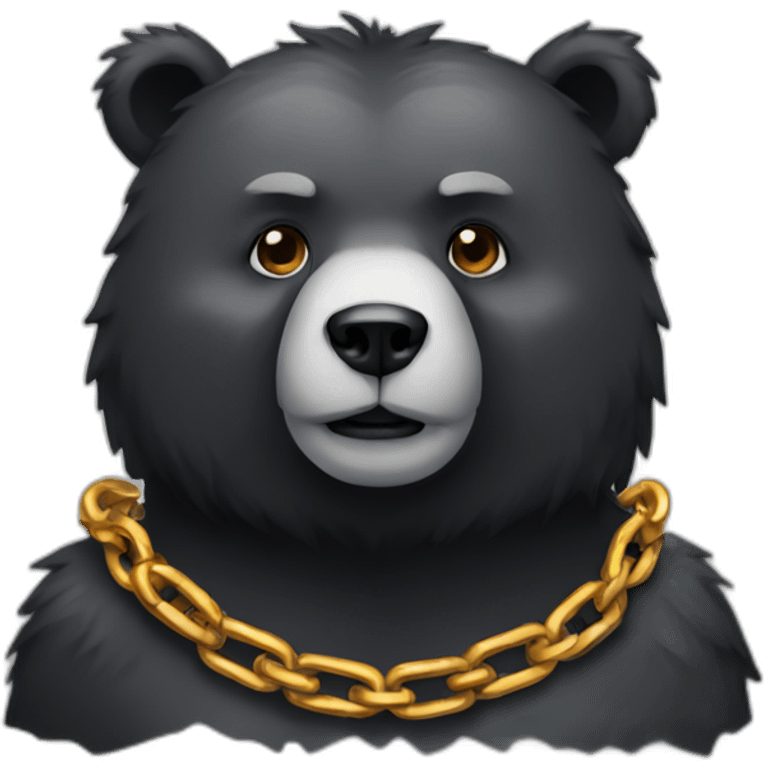 bear-wearing-a-chain emoji