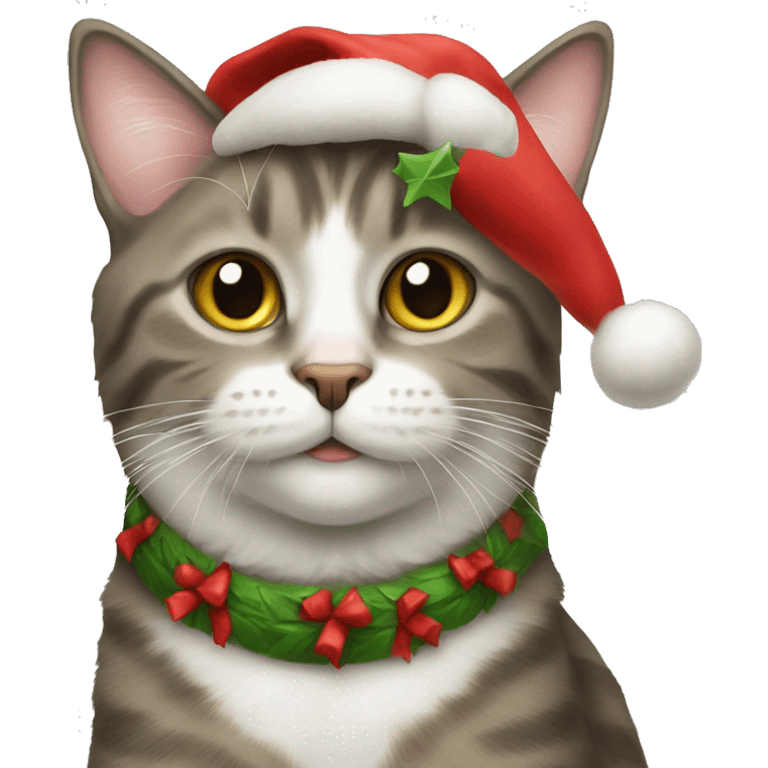 Christmas cat emoji