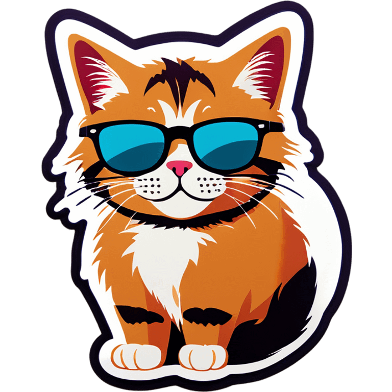 Cat with sunglasses emoji