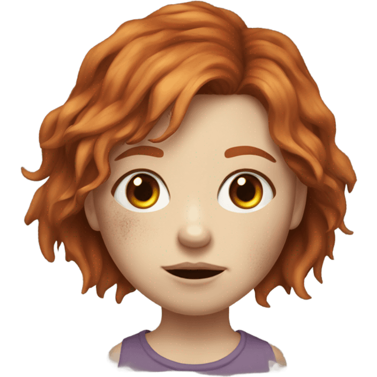 Zombie girl redhead  emoji