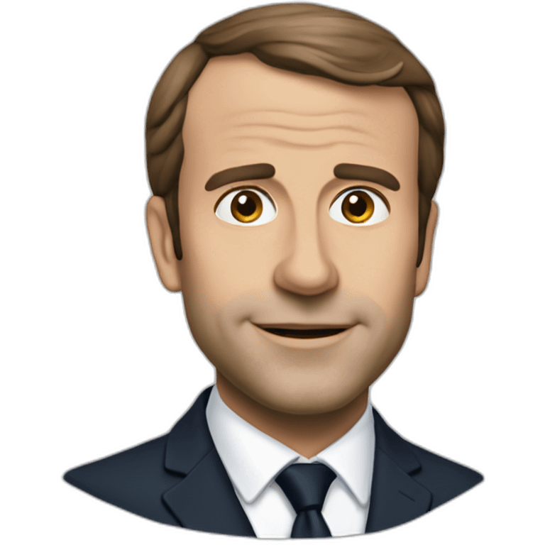 macron choqué emoji