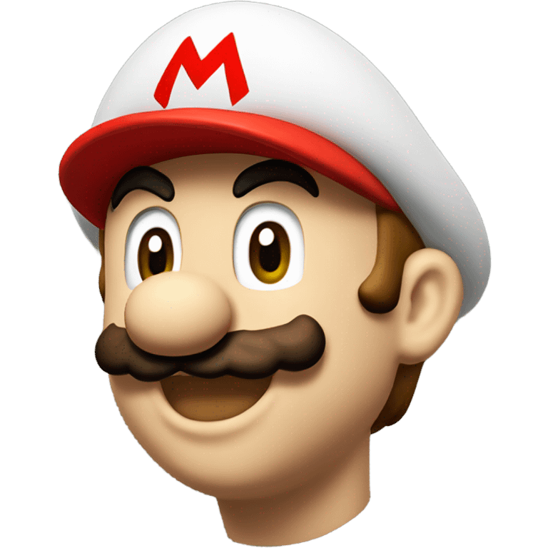 Super mario face red emoji