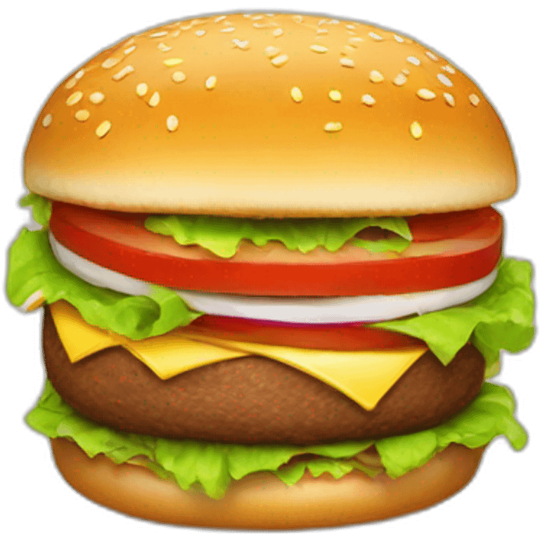 chat avec burger sur la tête emoji