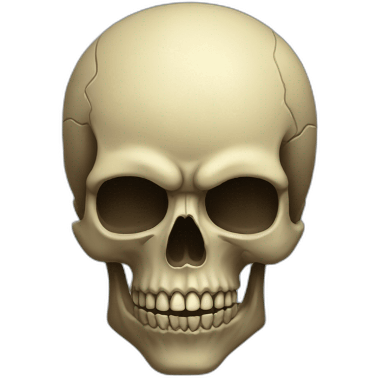 Skull head of shadow  emoji