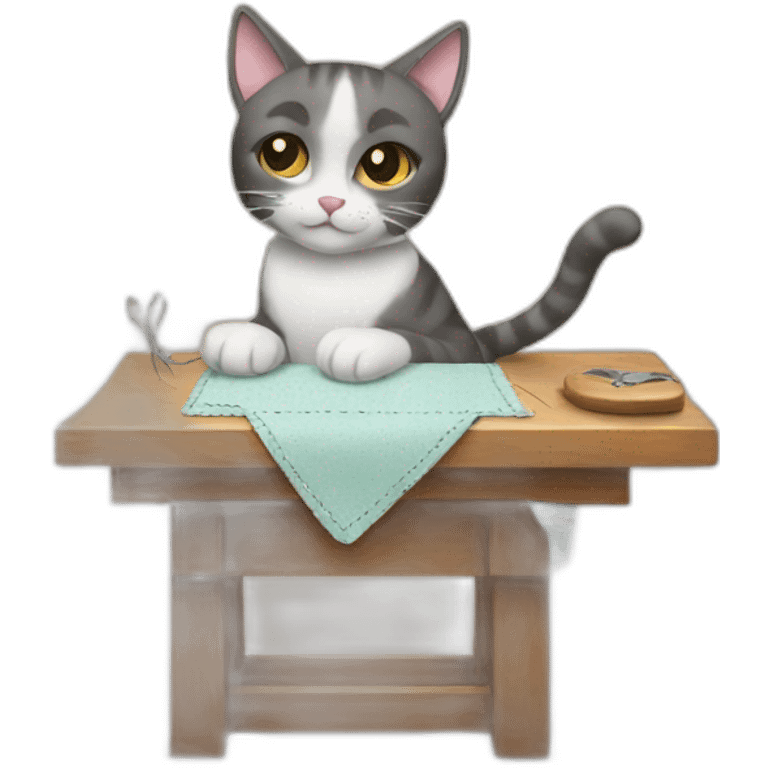 cat-sewing emoji