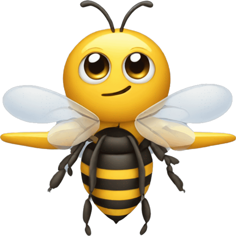 bee on an airplane emoji