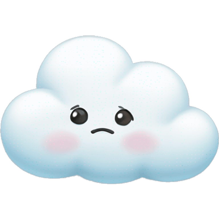 Cute fluffy cloud  emoji