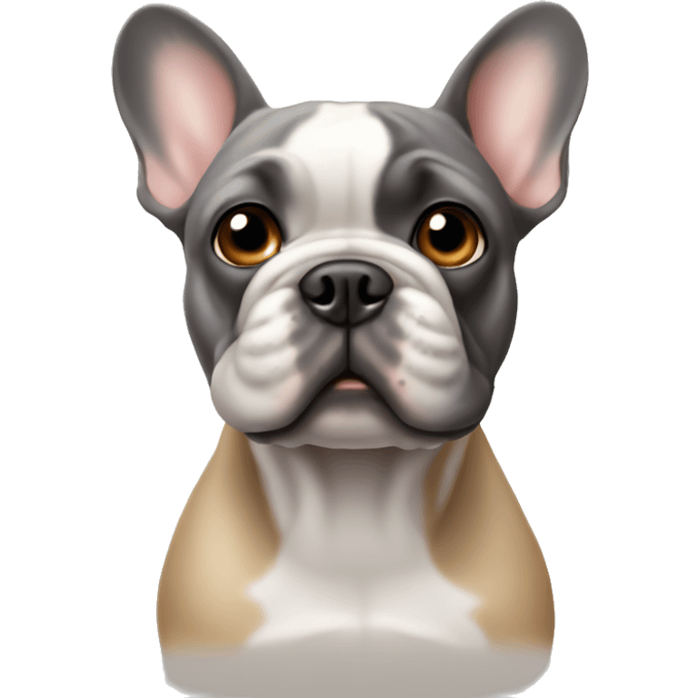 French bulldog grey &tan  emoji