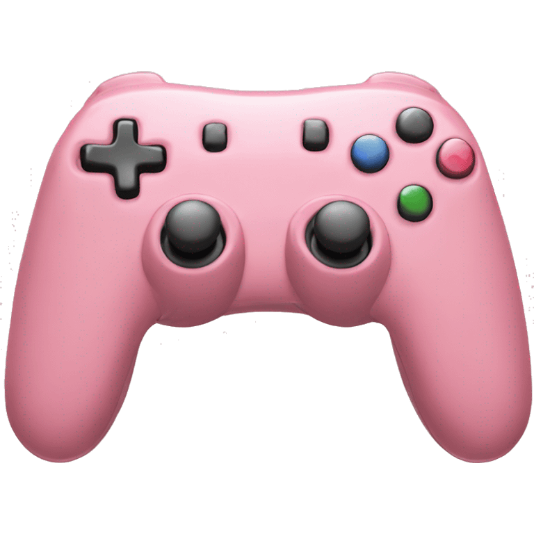 Rose pink colored gaming controller  emoji