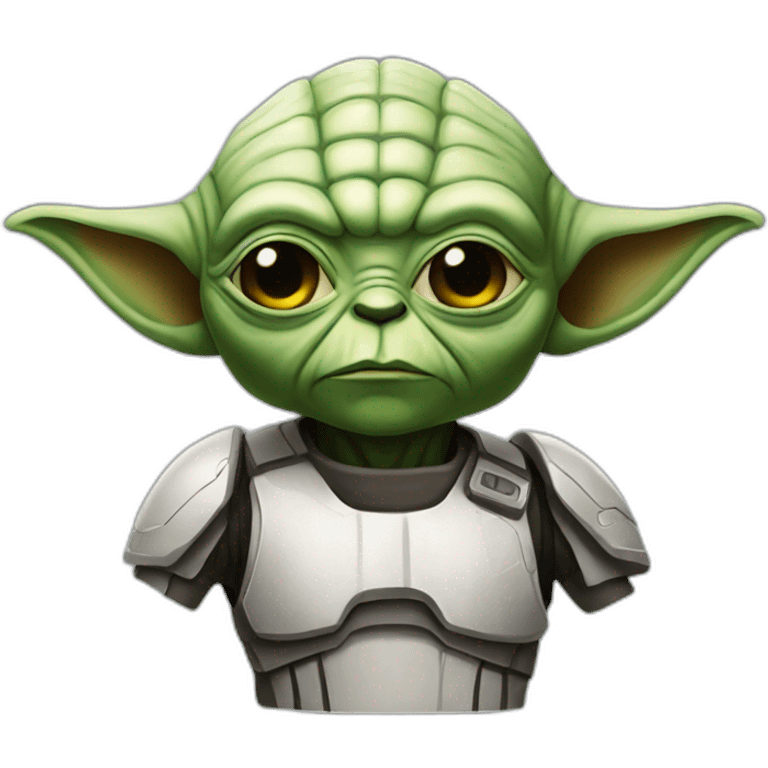 yoda as cyborg emoji