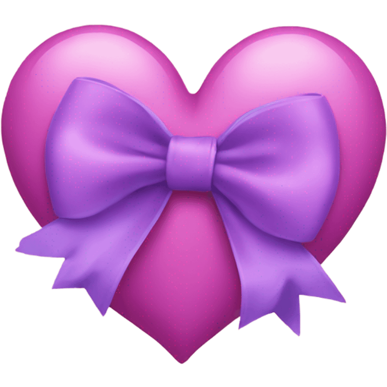 Heart with bow emoji