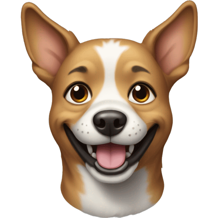 Dog smiling emoji