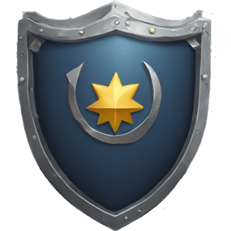 A shield with a Moon and ⚜️ emoji