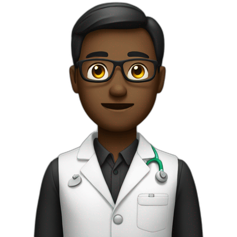 pharmacien noir emoji